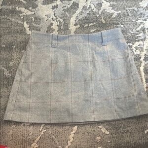 Gray Plaid Women's Skirt